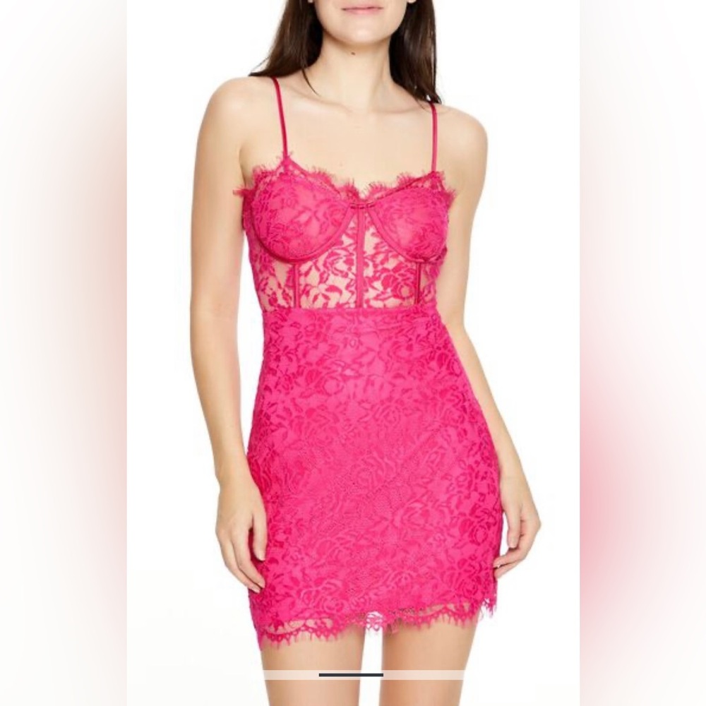 New Mini Dress Hot Pink Size M with tags